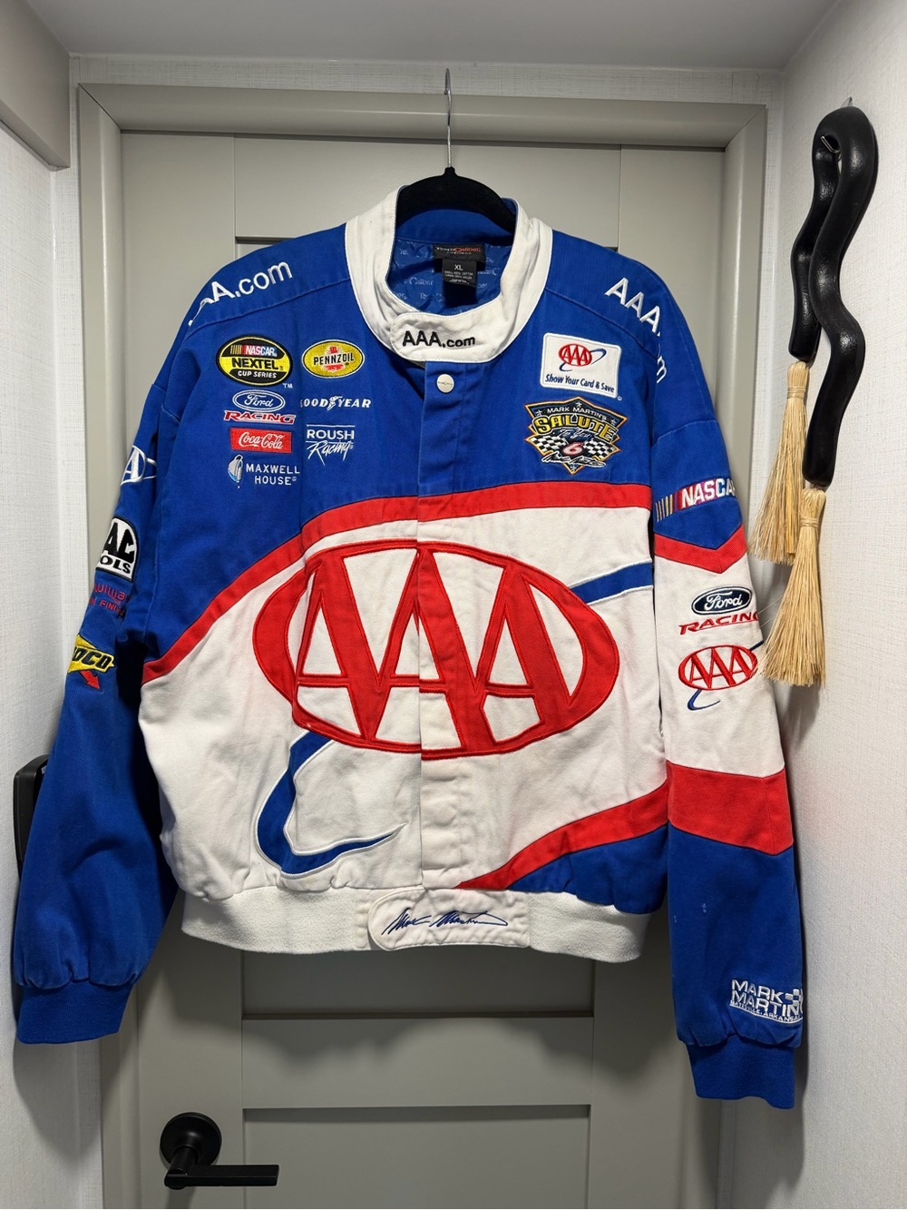 Blue & White Racing Jacket - Men's